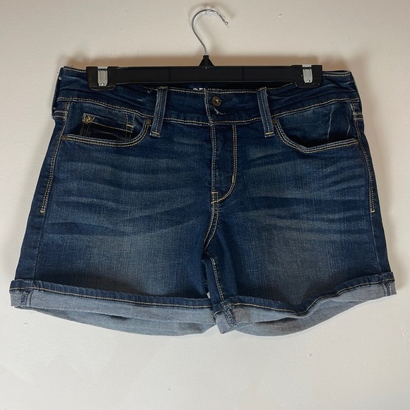 Denizen From Levi’s Stretchy Denim Shorts Size 4 Waist 27 - Picture 1 of 8